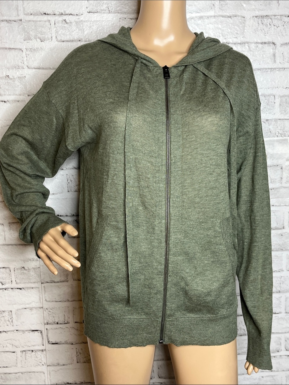 NWT Zadig & Voltaire Sixtine cashmere zip hoodie